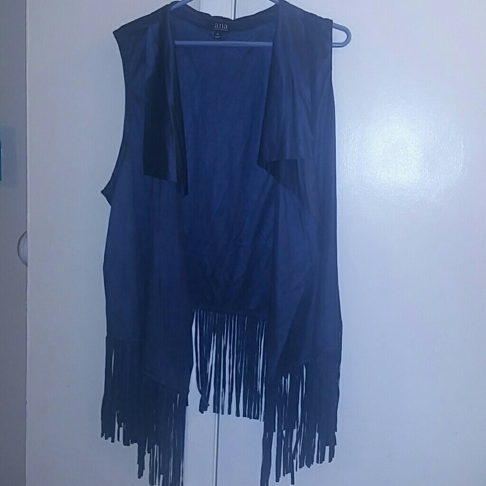 Suede Fringe Vest